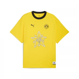 Foto del prodotto T-shirt PUMA HOOPS x Borussia Dortmund II da uomo, Abbigliamento, Giallo żółty