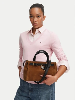 Foto del prodotto Tommy Hilfiger Borsetta American Icon Mini Tote Suede Le AW0AW18202 Marrone chiaro