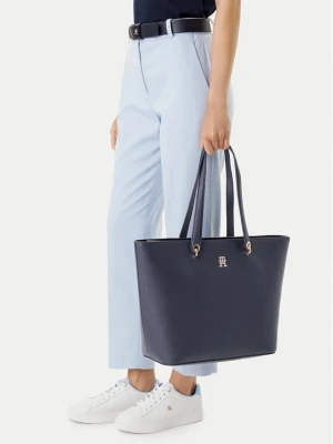 Foto del prodotto Tommy Hilfiger Borsetta Emblem Shopper AW0AW15178 Blu scuro