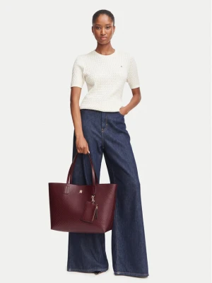 Foto del prodotto Tommy Hilfiger Borsetta Th Icon Tote Mono AW0AW19004 Bordeaux