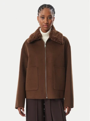 Foto del prodotto Tommy Hilfiger Cappotto di lana WW0WW52915 Marrone scuro Regular Fit