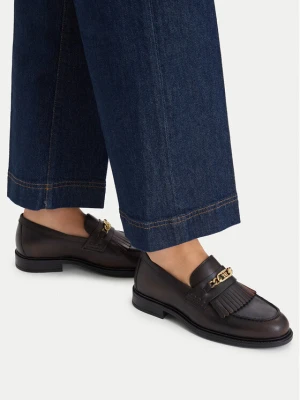 Foto del prodotto Tommy Hilfiger Chunky loafers Th Chain Fringe Leather Loafer FW0FW09668 Marrone scuro