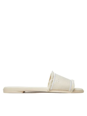 Foto del prodotto Tommy Hilfiger Ciabatte Fringe Canvas Flat Sandal FW0FW08908 Beige
