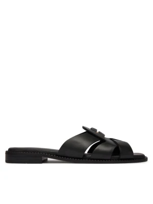 Foto del prodotto Tommy Hilfiger Ciabatte Leather Crest Square Toe Sandals FW0FW09126 Nero