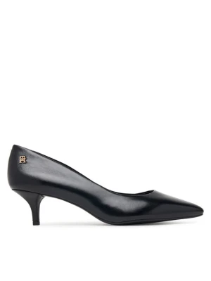 Foto del prodotto Tommy Hilfiger Décolleté Kitten Heel Court Leather Shoe FW0FW09526 Nero