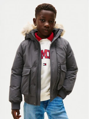 Foto del prodotto Tommy Hilfiger Giubbotto invernale Hooded Fake Fur Bomber KB0KB09887 Grigio Regular Fit