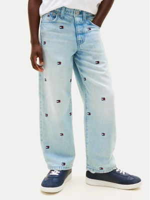 Foto del prodotto Tommy Hilfiger Jeans Wavy Flag KB0KB10417 Azzurro chiaro Loose Fit