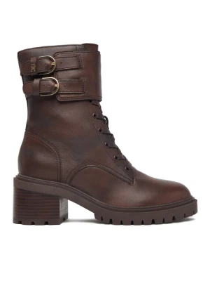Foto del prodotto Tommy Hilfiger Polacchine Block Heel Buckled Lace-Up Boot FW0FW09578 Marrone