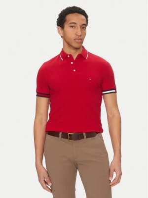 Foto del prodotto Tommy Hilfiger Polo Flag Cuff MW0MW38458 Rosso Slim Fit