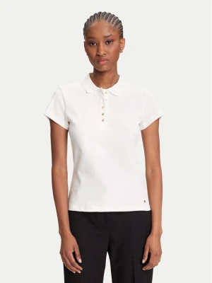 Foto del prodotto Tommy Hilfiger Polo Gold Button WW0WW45768 Écru Slim Fit