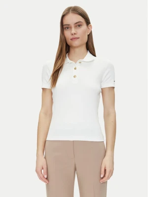 Foto del prodotto Tommy Hilfiger Polo Slim Gold Button Polo Ss WW0WW45436 Bianco Regular Fit