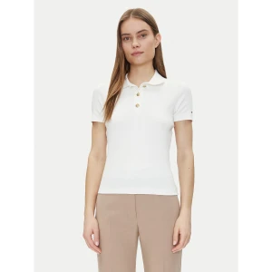 Foto del prodotto Tommy Hilfiger Polo Slim Gold Button Polo Ss WW0WW45436 Bianco Regular Fit