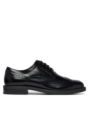 Foto del prodotto Tommy Hilfiger Scarpe basse Lth Abrasivato Brogue Shoe FM0FM06078 Nero