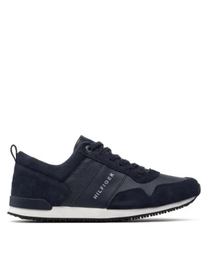 Foto del prodotto Tommy Hilfiger Sneakers Iconic Leather Suede Mix Runner FM0FM00924 Blu scuro