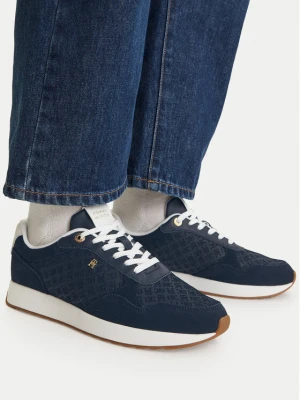 Foto del prodotto Tommy Hilfiger Sneakers Th Runner Suede Monogram FW0FW09620 Blu scuro
