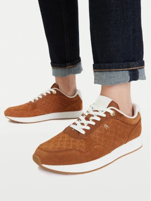 Foto del prodotto Tommy Hilfiger Sneakers Th Runner Suede Monogram FW0FW09620 Marrone
