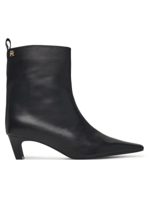 Foto del prodotto Tommy Hilfiger Stivaletti Kitten Heel Leather Ankle Boot FW0FW09669 Nero