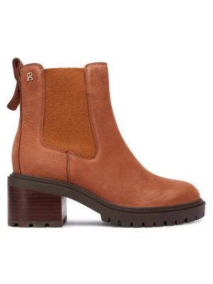 Foto del prodotto Tommy Hilfiger Stivaletti Th Nubuck Chelsea Cleated Heel FW0FW09158 Marrone