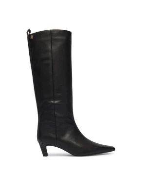 Foto del prodotto Tommy Hilfiger Stivali Kitten Heel Leather High Boot FW0FW09568 Nero