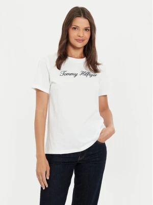 Foto del prodotto Tommy Hilfiger T-shirt Script WW0WW43459 Écru Regular Fit Crema