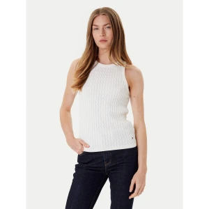Foto del prodotto Tommy Hilfiger Top WW0WW45706 Écru Slim Fit Crema