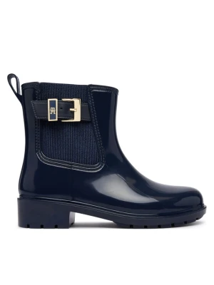 Foto del prodotto Tommy Hilfiger Wellington Th Buckle Glossy Ankle Rain Boot FW0FW09543 Blu scuro