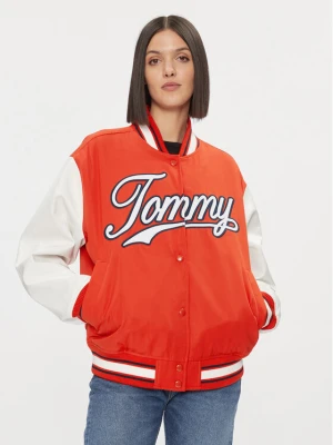 Foto del prodotto Tommy Jeans Bomber Letterman DW0DW17233 Rosso Relaxed Fit