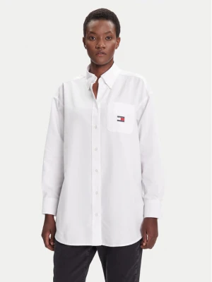 Foto del prodotto Tommy Jeans Camicia Badge DW0DW20988 Bianco Oversize