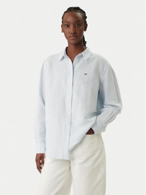 Foto del prodotto Tommy Jeans Camicia DW0DW22209 Celeste Relaxed Fit Azzurro chiaro