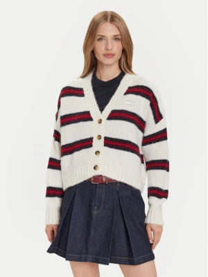 Foto del prodotto Tommy Jeans Cardigan Badge DW0DW21678 Écru Relaxed Fit Crema