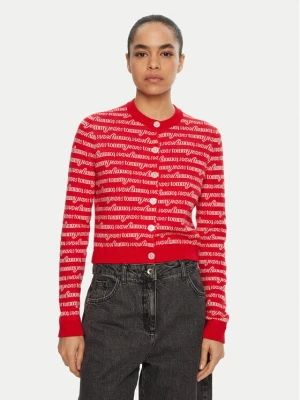 Foto del prodotto Tommy Jeans Cardigan DW0DW19340 Rosso Slim Fit