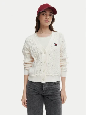 Foto del prodotto Tommy Jeans Cardigan DW0DW23024 Écru Regular Fit Crema