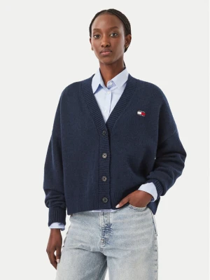 Foto del prodotto Tommy Jeans Cardigan Fluffy Badge DW0DW23830 Blu scuro Regular Fit