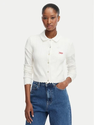 Foto del prodotto Tommy Jeans Cardigan Pointelle DW0DW22931 Bianco Regular Fit