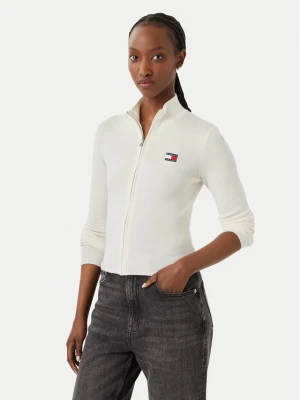 Foto del prodotto Tommy Jeans Cardigan Tjw Zip High Neck Cardigan Ext DW0DW20967 Bianco Slim Fit