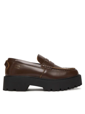 Foto del prodotto Tommy Jeans Chunky loafers Archive '01 Leather Loafer EN0EN03022 Marrone