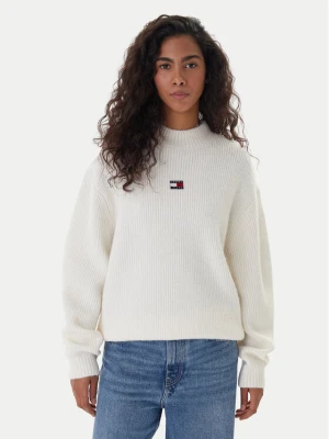 Foto del prodotto Tommy Jeans Dolcevita Badge DW0DW22109 Écru Relaxed Fit Crema