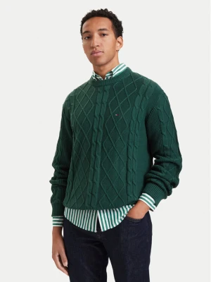Foto del prodotto Tommy Jeans Maglione Flag DM0DM23405 Verde scuro Regular Fit