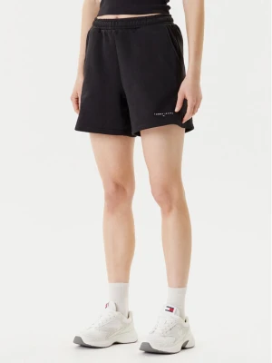 Foto del prodotto Tommy Jeans Pantaloncini sportivi Linear DW0DW21152 Nero Relaxed Fit