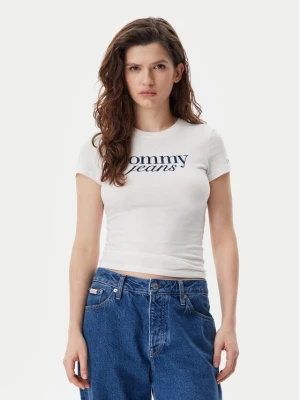Foto del prodotto Tommy Jeans T-shirt Essential DW0DW19447 Écru Slim Fit Crema