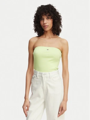 Foto del prodotto Tommy Jeans Top DW0DW22263 Verde chiaro Slim Fit