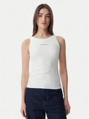 Foto del prodotto Tommy Jeans Top Ess Logo DW0DW22806 Crema Slim Fit