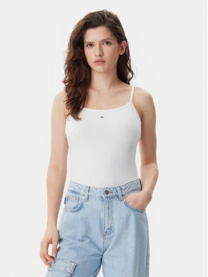 Foto del prodotto Tommy Jeans Top Essential DW0DW20675 Écru Slim Fit Crema