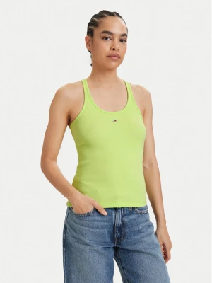 Foto del prodotto Tommy Jeans Top Racerback DW0DW22264 Verde chiaro Slim Fit