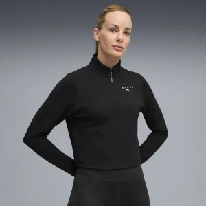 Foto del prodotto Top con zip corta PUMA x HYROX CLOUDSPUN da donna, Accessori, Nero czarny