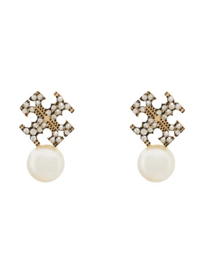 Foto del prodotto Tory Burch Orecchini LOGO AND PEARL STUD EARRINGS 184422 Oro