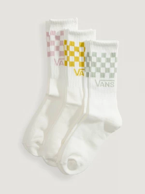 Foto del prodotto Vans - Calzettoni Classic Check (3 paia), Uomo, Bianco, Taglia: L (42.5-47​)