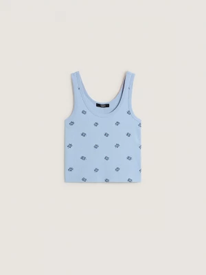 Foto del prodotto Vans - Canotta con stampa Lilly, Donna, Blu