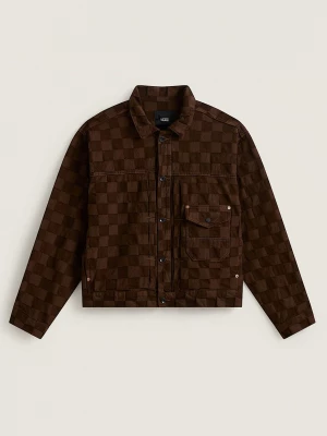 Foto del prodotto Vans - Check-5 Checkerboard Denim Trucker Jacke DEMITASSE, Uomo, Marrone