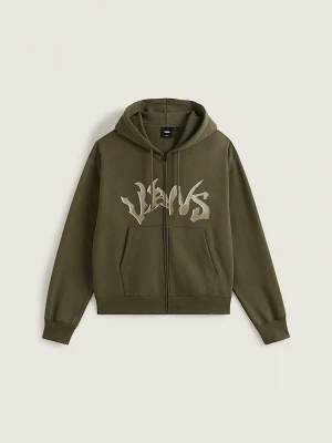 Foto del prodotto Vans - Felpa con cappuccio e zip intera Wild Circle, Uomo, Verde
